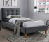 Кровать SIGNAL Texas Velvet (90*200) серый/дуб
