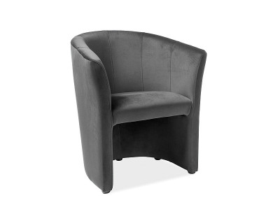 Кресло SIGNAL TM-1 velvet серый