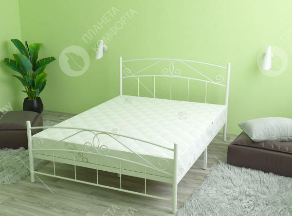  Кровать Эстелла (90*200) белый