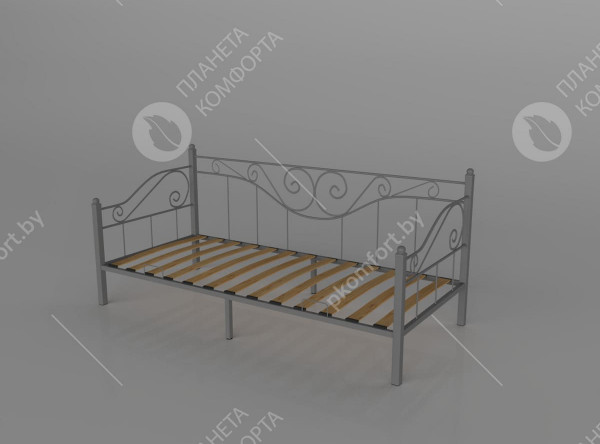  Кровать Эрика (120*200) серый